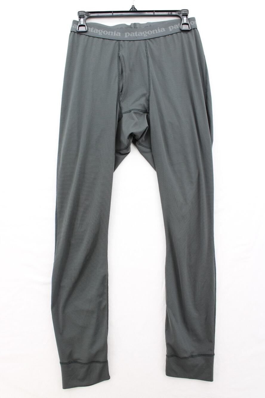 Patagonia Capilene Base Layer Pants Mens Small Gray Bottoms Lightweight Stretch